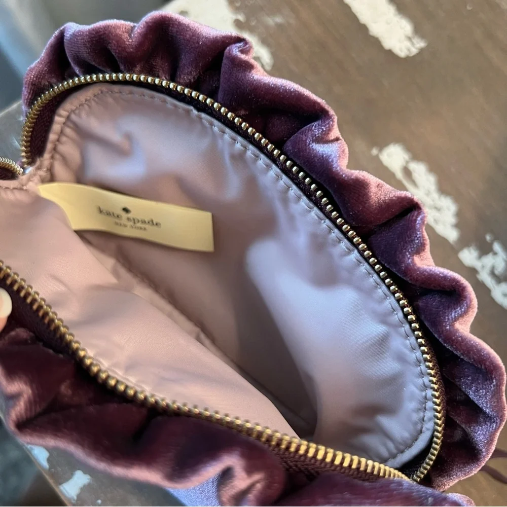 Kate Spade Mini Marcy Velvet Deep Plum Women's Bag - Picture 5 of 6
